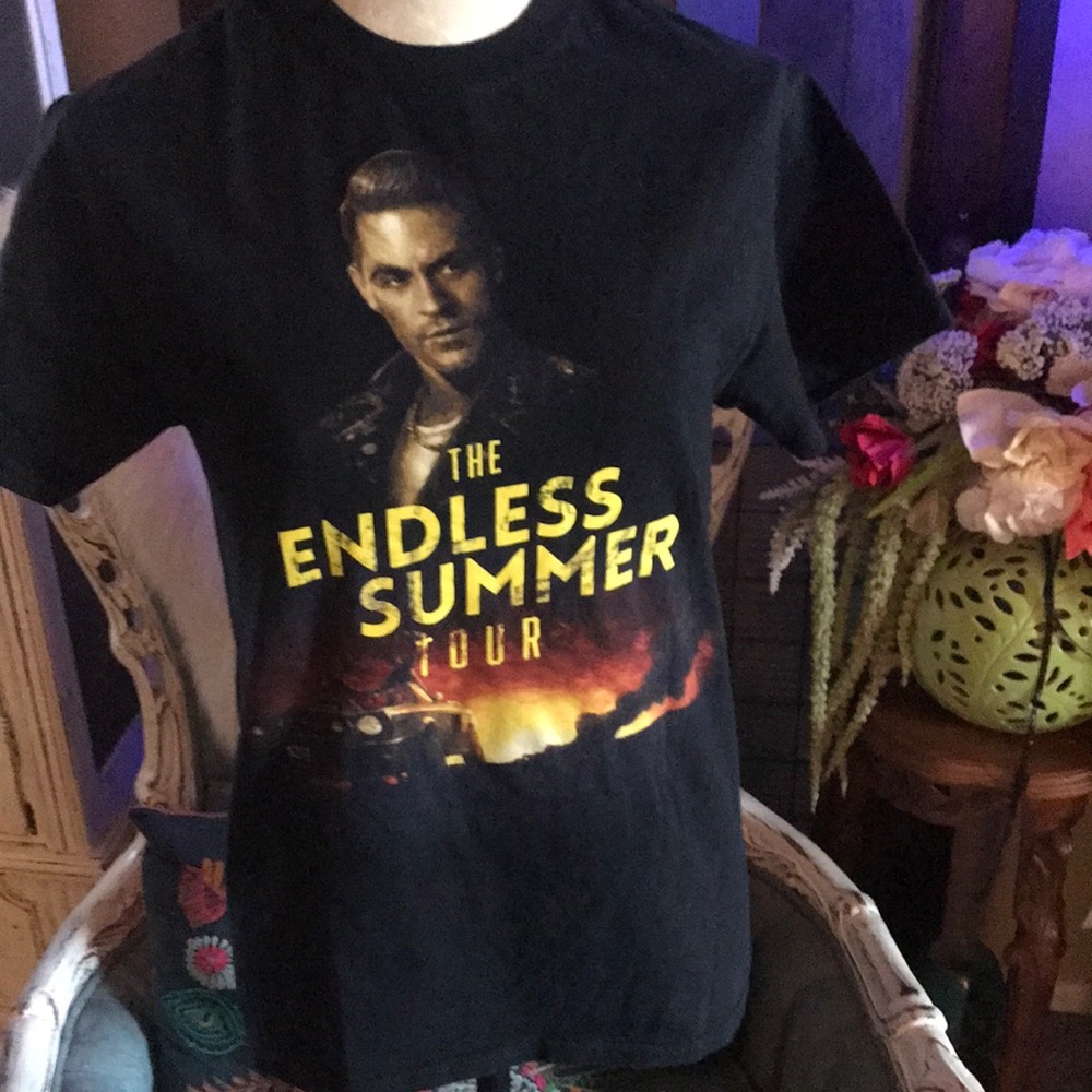 G-Eazy The Endless Summer Tour Black Short Sleeve Graphic T-Shirt Size Small